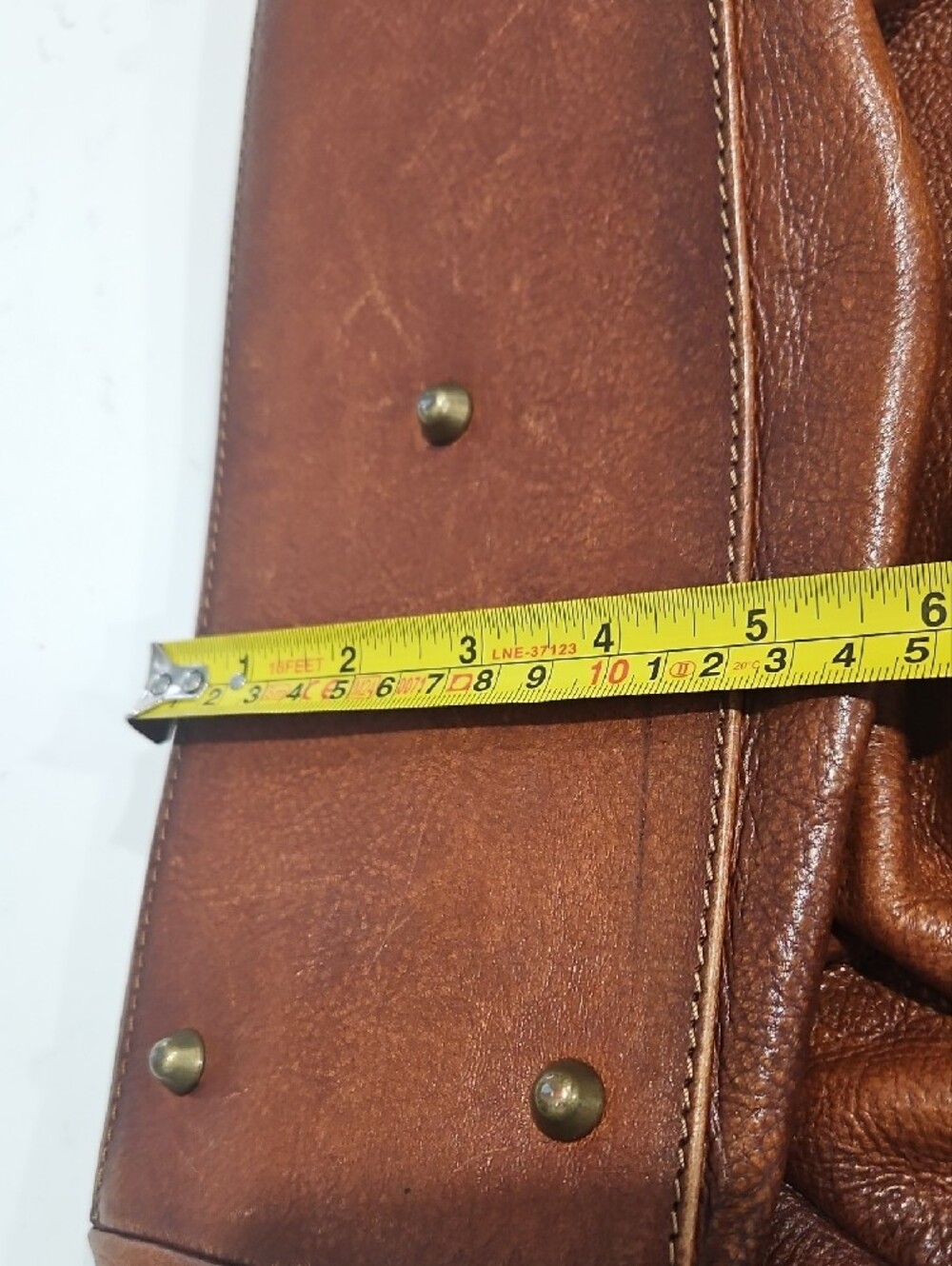 Pratezi Firenze - Brown Leather Satchel Handbag - Picture 12 of 12